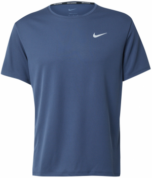 NIKE Funkčné tričko 'MILER'  námornícka modrá / sivá