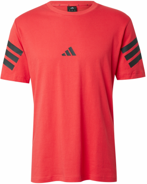 ADIDAS SPORTSWEAR Funkčné tričko 'FI 3S'  červená / čierna