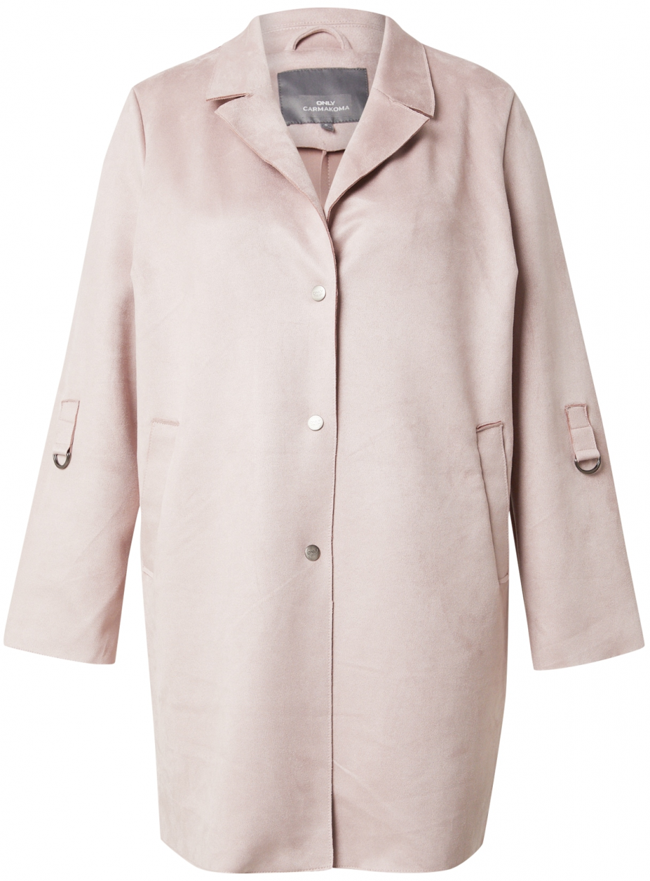 ONLY Carmakoma Prechodný kabát 'CARJOLINE'  pastelovo ružová