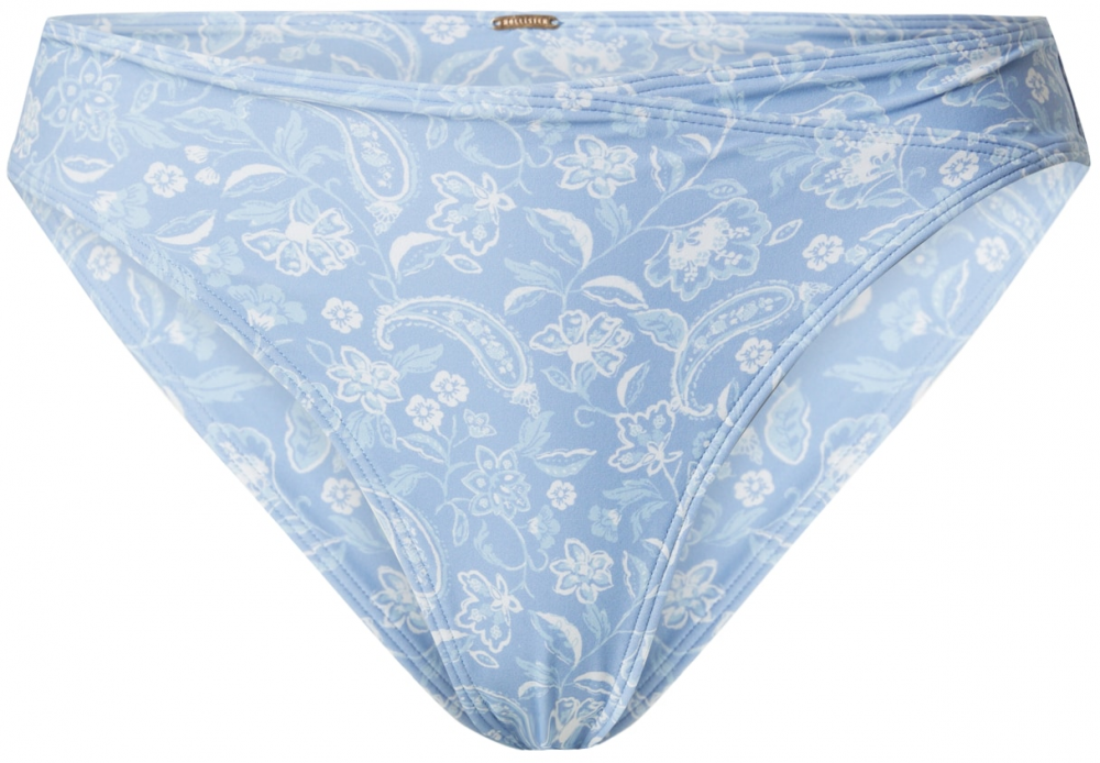 HOLLISTER Bikinové nohavičky  tyrkysová / svetlomodrá / šedobiela