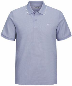JACK & JONES Tričko 'JJEAustin'  pastelovo fialová / biela