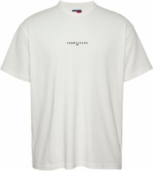 Tommy Jeans Tričko  námornícka modrá / biela