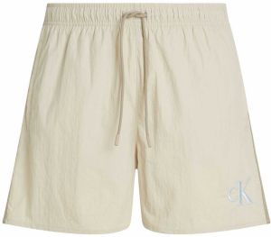 Calvin Klein Swimwear Plavecké šortky  tmavošedá / svetlosivá / biela