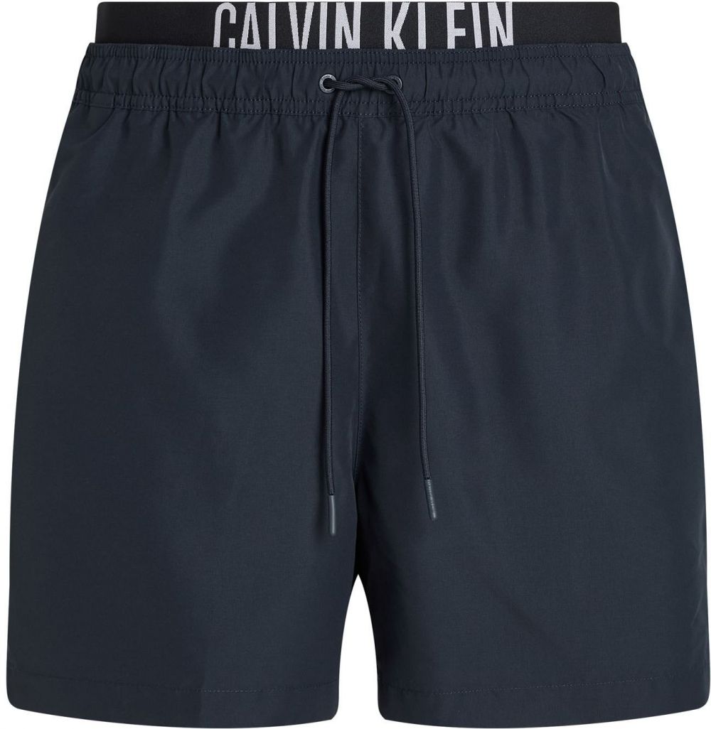 Calvin Klein Swimwear Plavecké šortky 'Intense Power'  tmavomodrá / čierna / biela