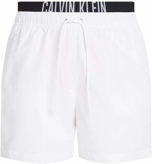 Calvin Klein Swimwear Plavecké šortky  sivá / čierna / biela