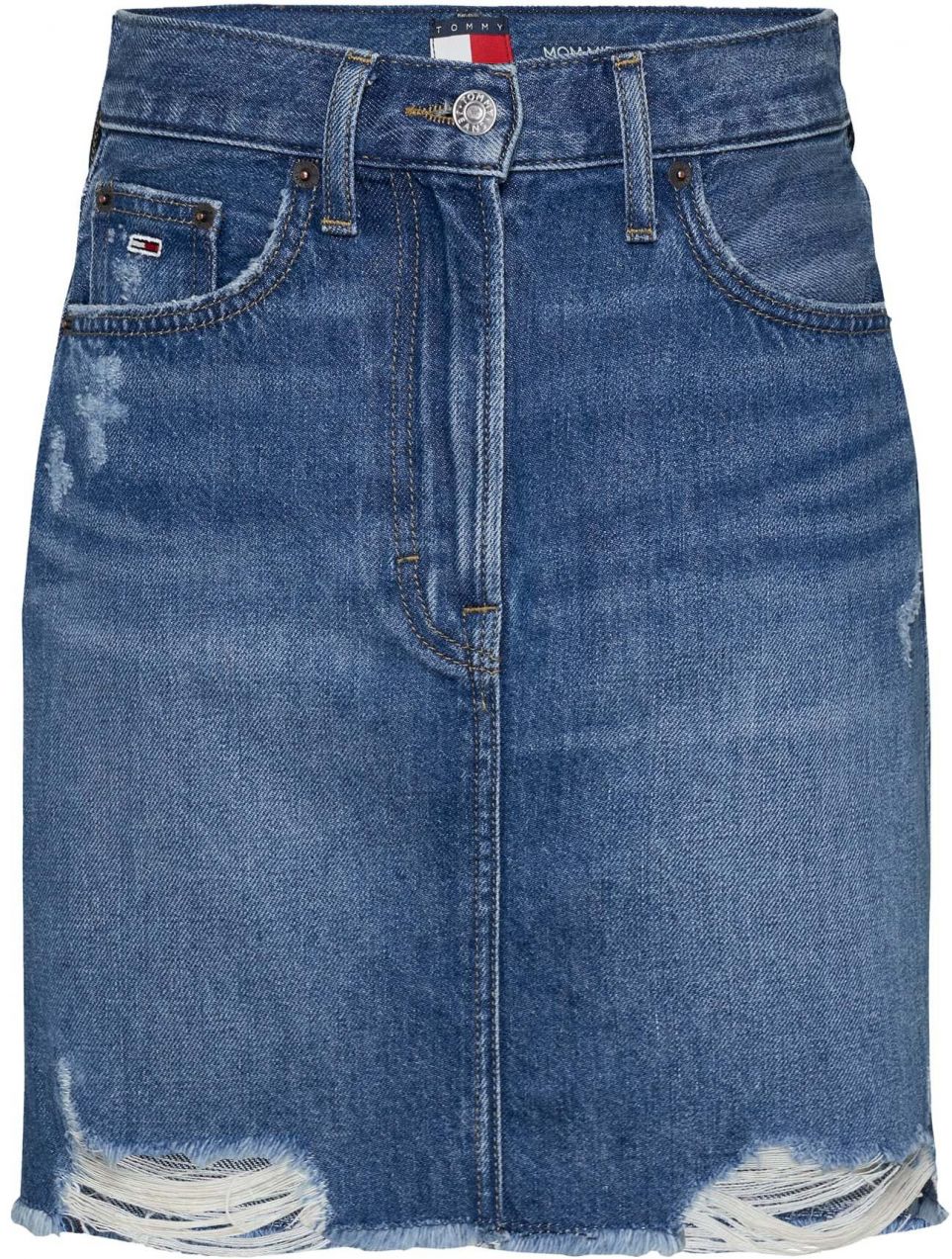 Tommy Jeans Sukňa  modrá denim