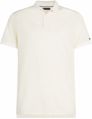 TOMMY HILFIGER Tričko  piesková / biela