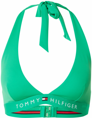 TOMMY HILFIGER Bikinový top  námornícka modrá / zelená / červená / biela