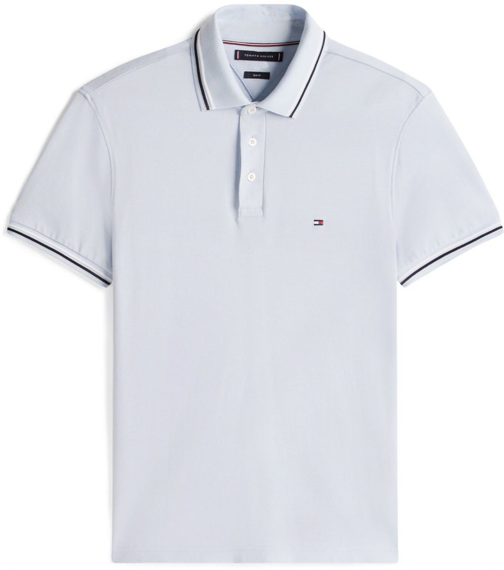 TOMMY HILFIGER Tričko  námornícka modrá / pastelovo modrá / biela