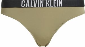 Calvin Klein Swimwear Bikinové nohavičky  svetlosivá / kaki / čierna