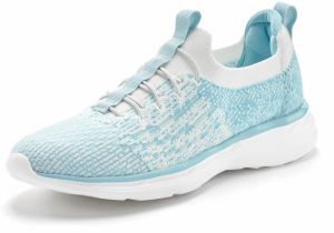 LASCANA Slip-on obuv  svetlomodrá / biela