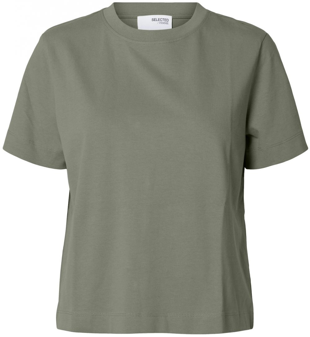 SELECTED FEMME Tričko 'SLFESSENTIAL'  sivá
