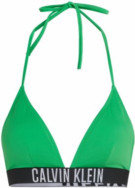 Calvin Klein Swimwear Bikinový top 'Intense Power'  svetlosivá / limetová / čierna