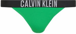 Calvin Klein Swimwear Bikinové nohavičky 'Intense Power'  zelená / čierna / biela
