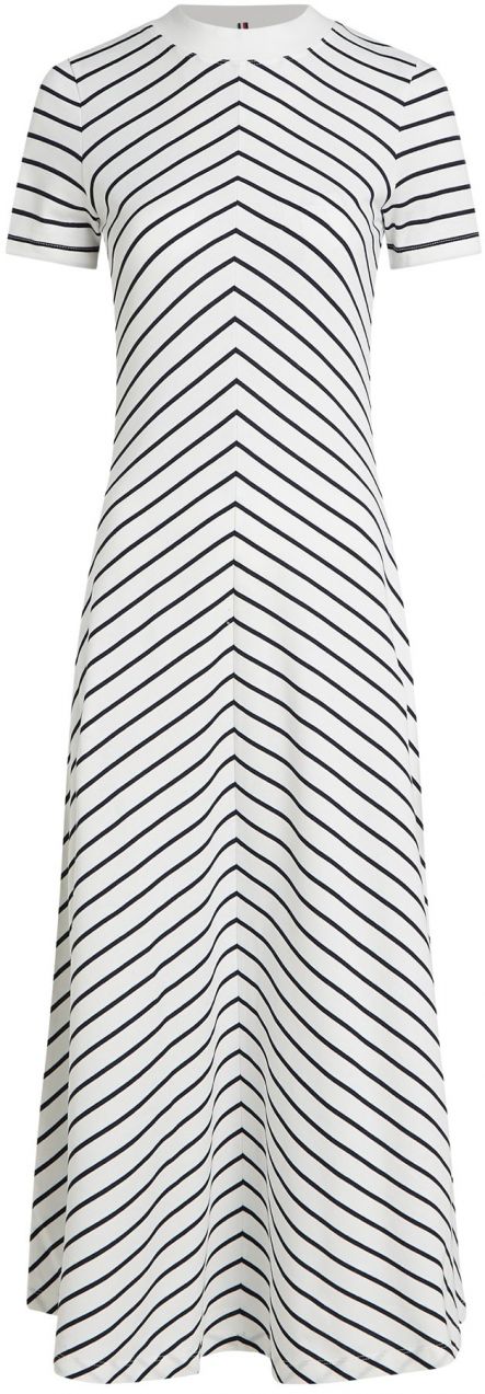 TOMMY HILFIGER Šaty 'MODERN F&F'  čierna / biela