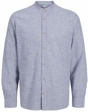 JACK & JONES Košeľa 'JJESummer Band'  modrosivá / biela