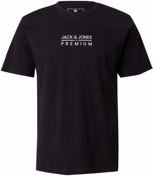 Jack & Jones Premium Tričko 'JPRBLUATLAS'  čierna / biela