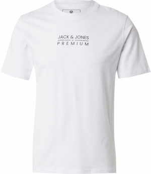 Jack & Jones Premium Tričko 'JPRBLUATLAS'  červená / čierna / biela