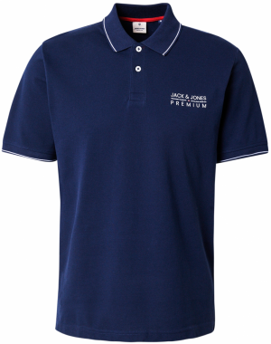 Jack & Jones Premium Tričko 'JPRBLUATLAS'  námornícka modrá / biela
