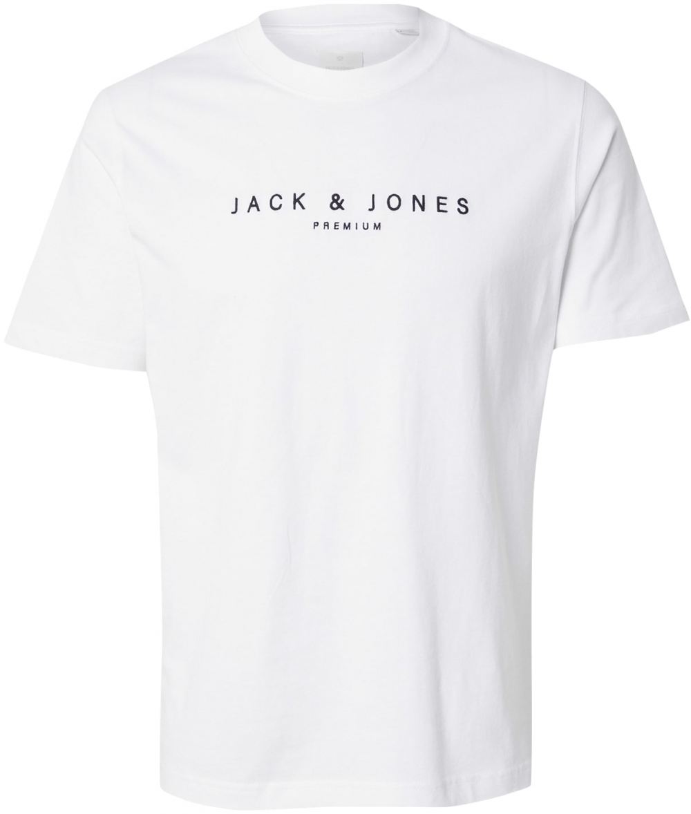 Jack & Jones Premium Tričko 'JPRCCJAYSON'  čierna / biela