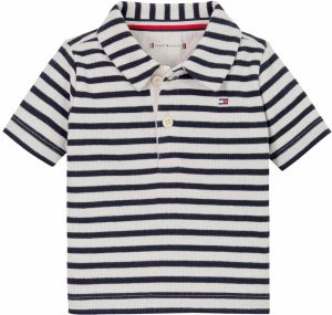 TOMMY HILFIGER Tričko  námornícka modrá / biela
