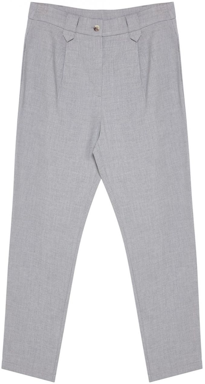 Trendyol Plisované nohavice  pastelovo zelená