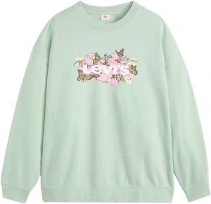 Levi's® Plus Mikina  pastelovo žltá / svetlozelená / slivková / biela