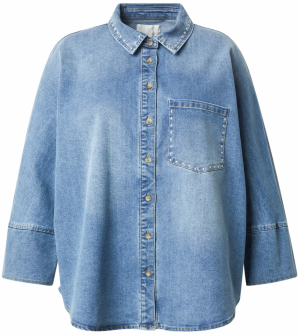 ONLY Carmakoma Blúzka 'CARGrace'  modrá denim