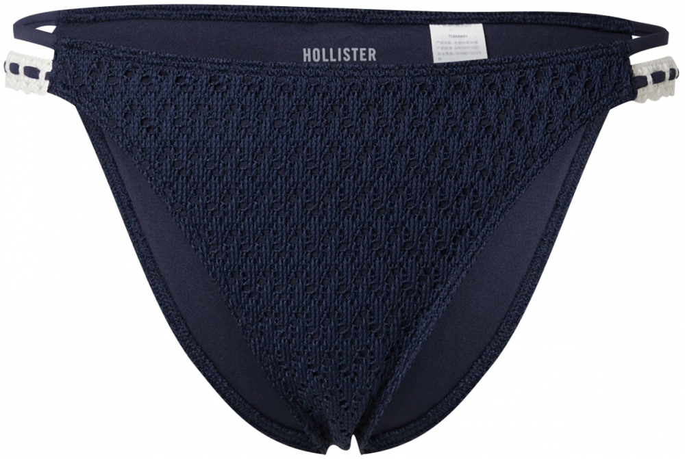 HOLLISTER Bikinové nohavičky  námornícka modrá / biela