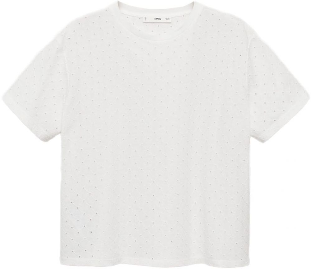 MANGO Tričko 'JAZMIN'  biela