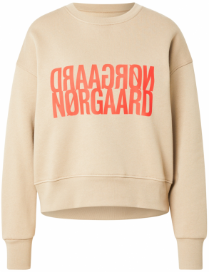 MADS NORGAARD COPENHAGEN Mikina 'Tilvina'  béžová / oranžová