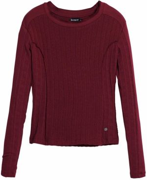 Desigual Tričko  burgundská