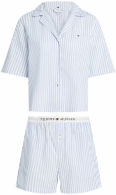 Tommy Hilfiger Underwear Kraťasy  námornícka modrá / svetlomodrá / svetlosivá / biela