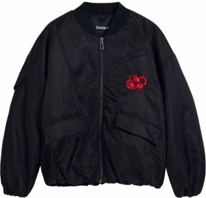 Desigual Prechodná bunda 'Cherry'  červená / čierna