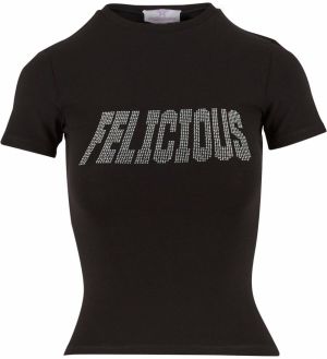 Felicious Tričko  čierna / strieborná