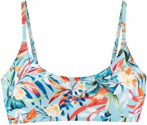 VENICE BEACH Bikinový top  svetlomodrá / zelená / oranžová / biela