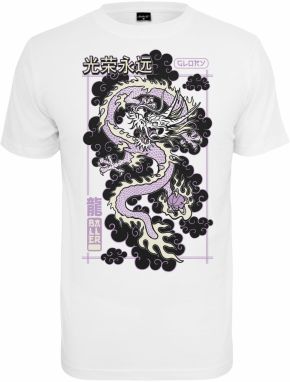 Mister Tee Tričko 'Glory Dragon'  fialová / čierna / biela