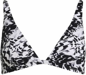 Calvin Klein Swimwear Bikinový top 'Essentials'  čierna / biela