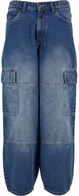 Urban Classics Rifľové kapsáče  modrá denim