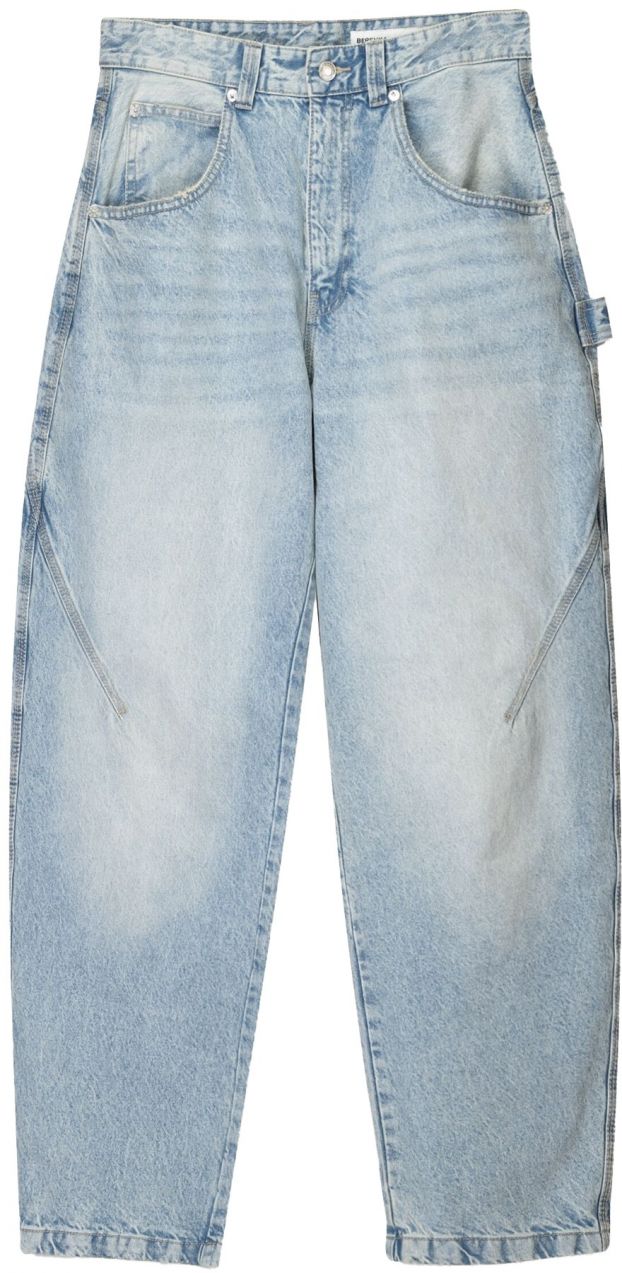 Bershka Džínsy  modrá denim