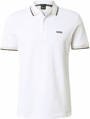 BOSS Tričko 'Paddy'  svetlobéžová / námornícka modrá / biela