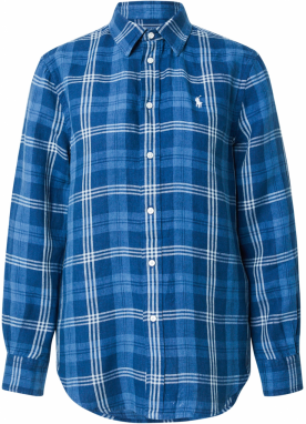 Polo Ralph Lauren Blúzka 'CLASSIC'  modrá / biela
