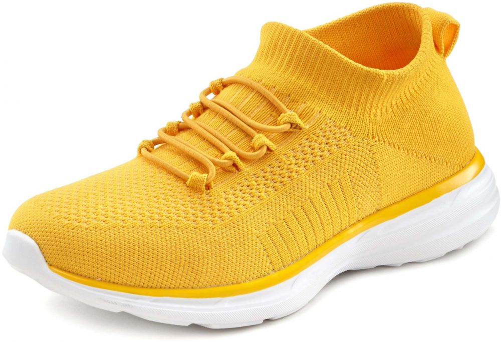 LASCANA Slip-on obuv  zlatá žltá