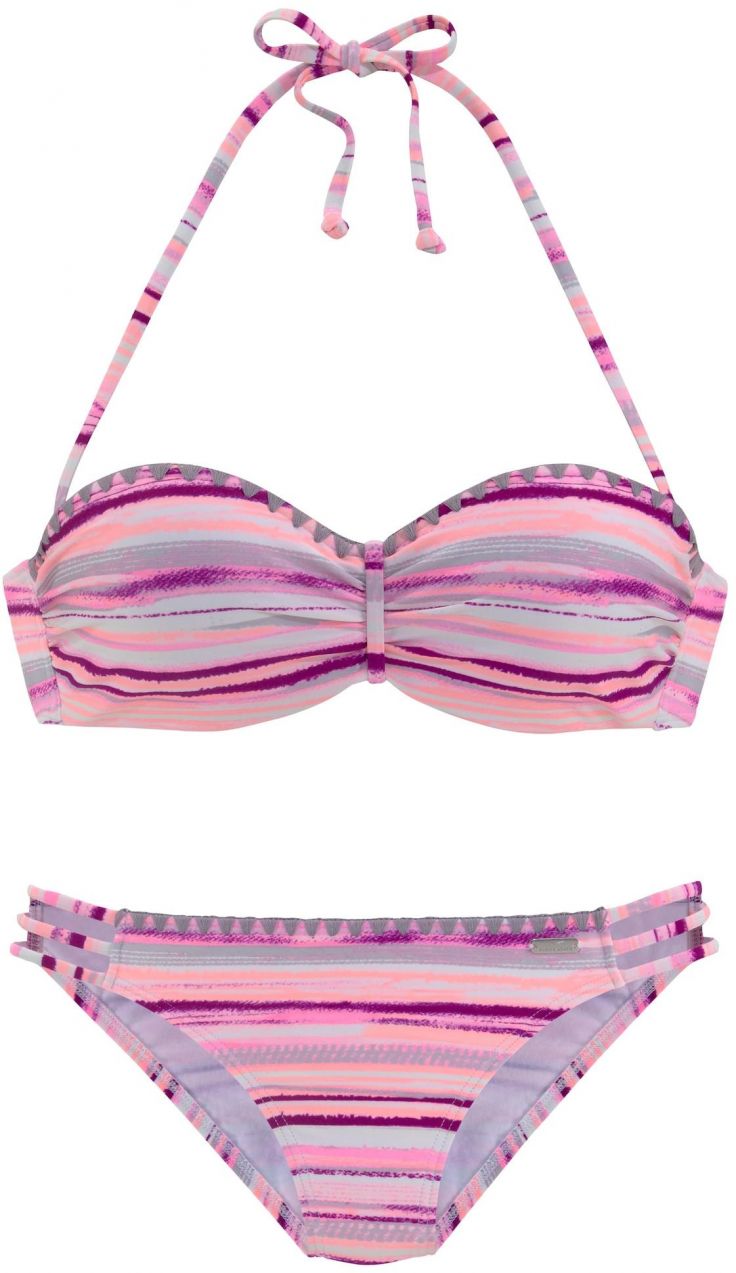 VENICE BEACH Športové bikiny  svetloružová