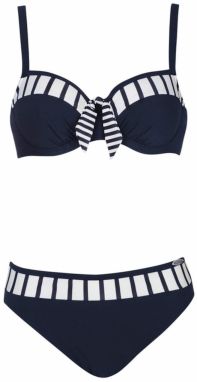 SUNFLAIR Bikiny  námornícka modrá / biela
