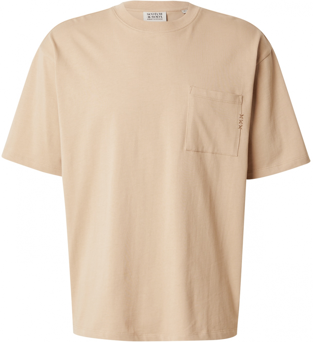 SCOTCH & SODA Tričko  farba ťavej srsti