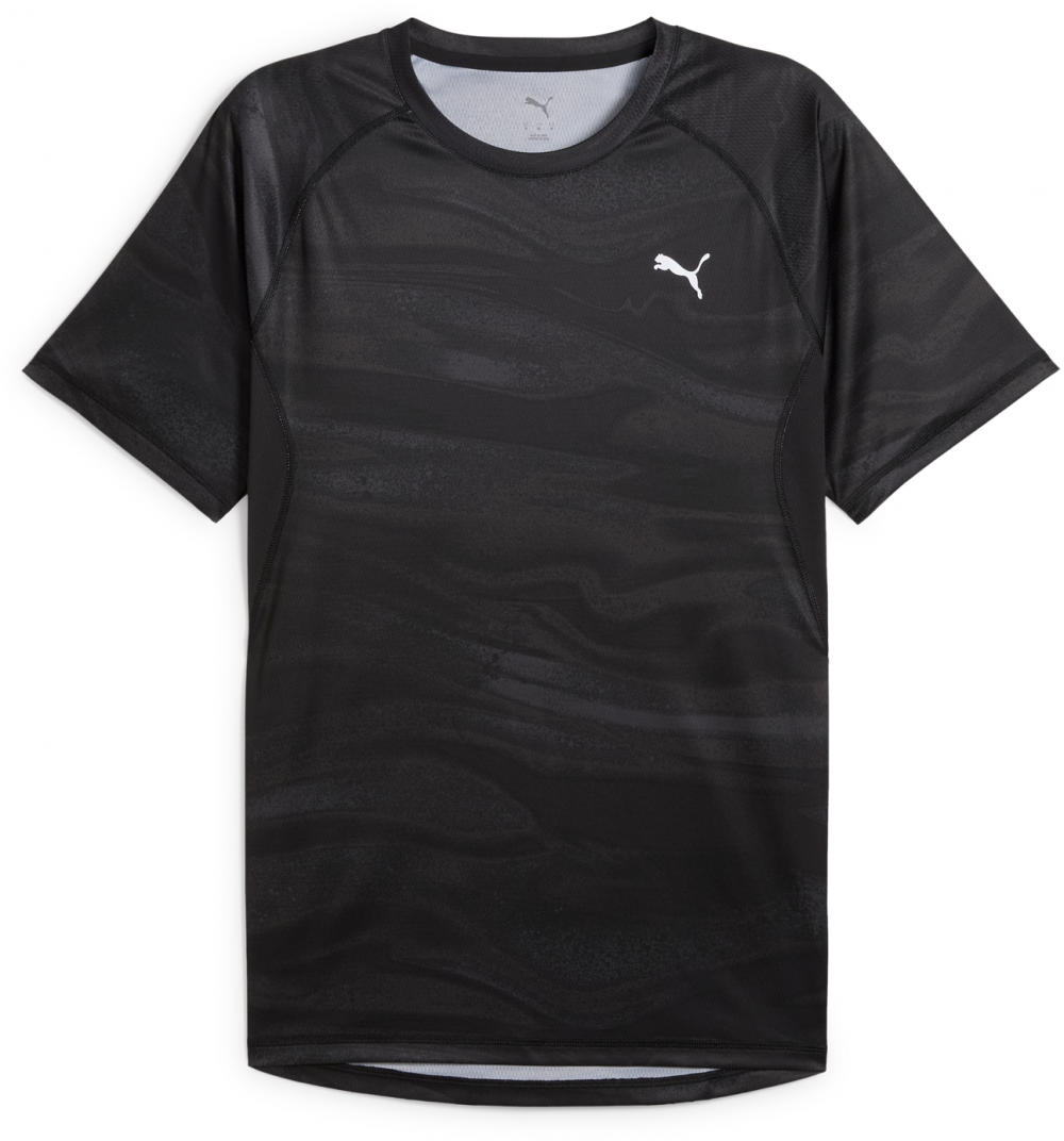 PUMA Funkčné tričko 'Run Velocity'  antracitová / čierna / biela