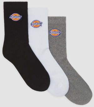 DICKIES Ponožky 'Valley Grove'  modrá / sivá melírovaná / čierna / biela