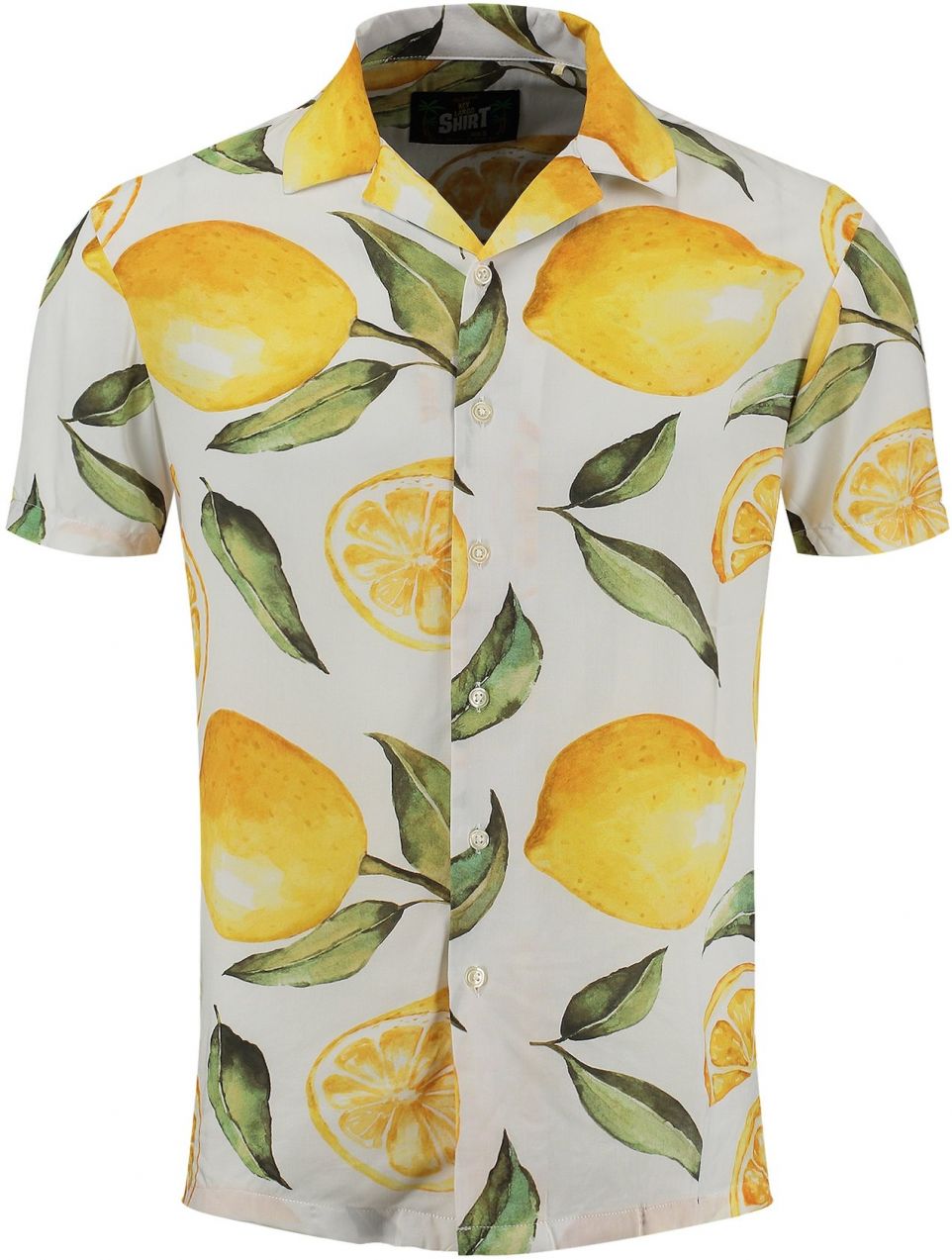 Key Largo Košeľa 'Citron'  žltá / zelená / jedľová / biela