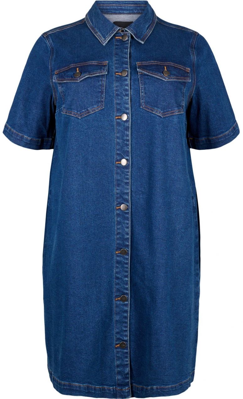 Zizzi Košeľové šaty 'Jchar'  modrá denim